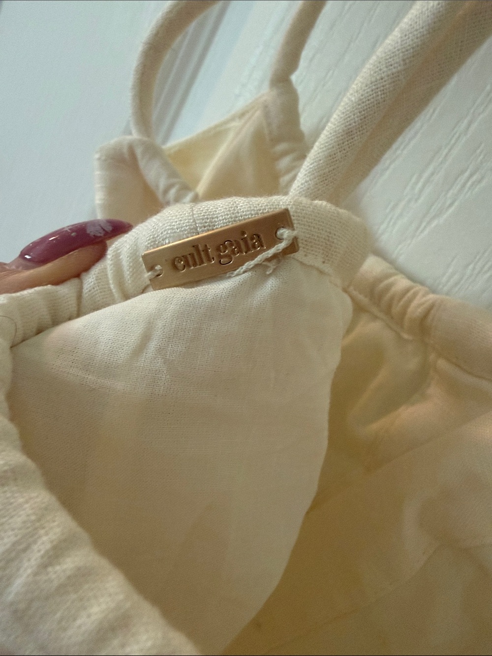 cult gaia Cream Cutout Mini Dress - Picture 3 of 4